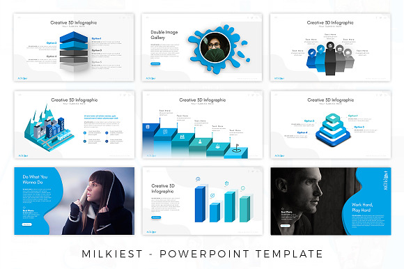 Milkiest Creative Presentation in PowerPoint Templates - product preview 5