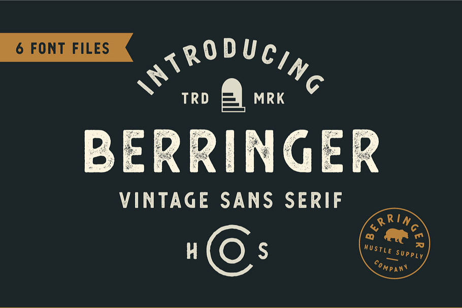 Berringer - Vintage Type Family in Vintage Fonts - product preview 8