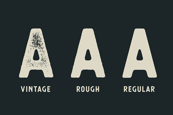 Berringer - Vintage Type Family in Vintage Fonts - product preview 4