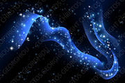 Abstract Magic Light Stars Background