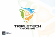 Tripletech - Logo Template