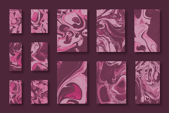 200 Marbled Paper Collection in Textures - product preview 22