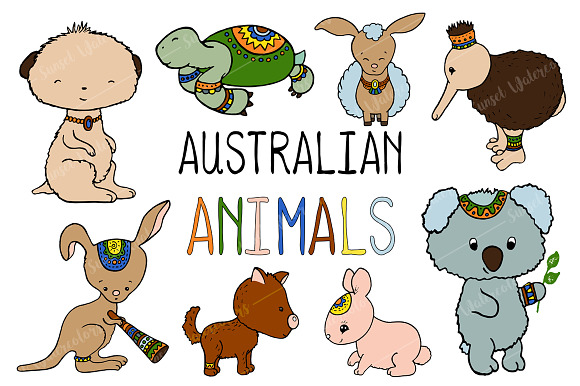 Australian Animals Vector Clipart in Illustrations - product preview 2