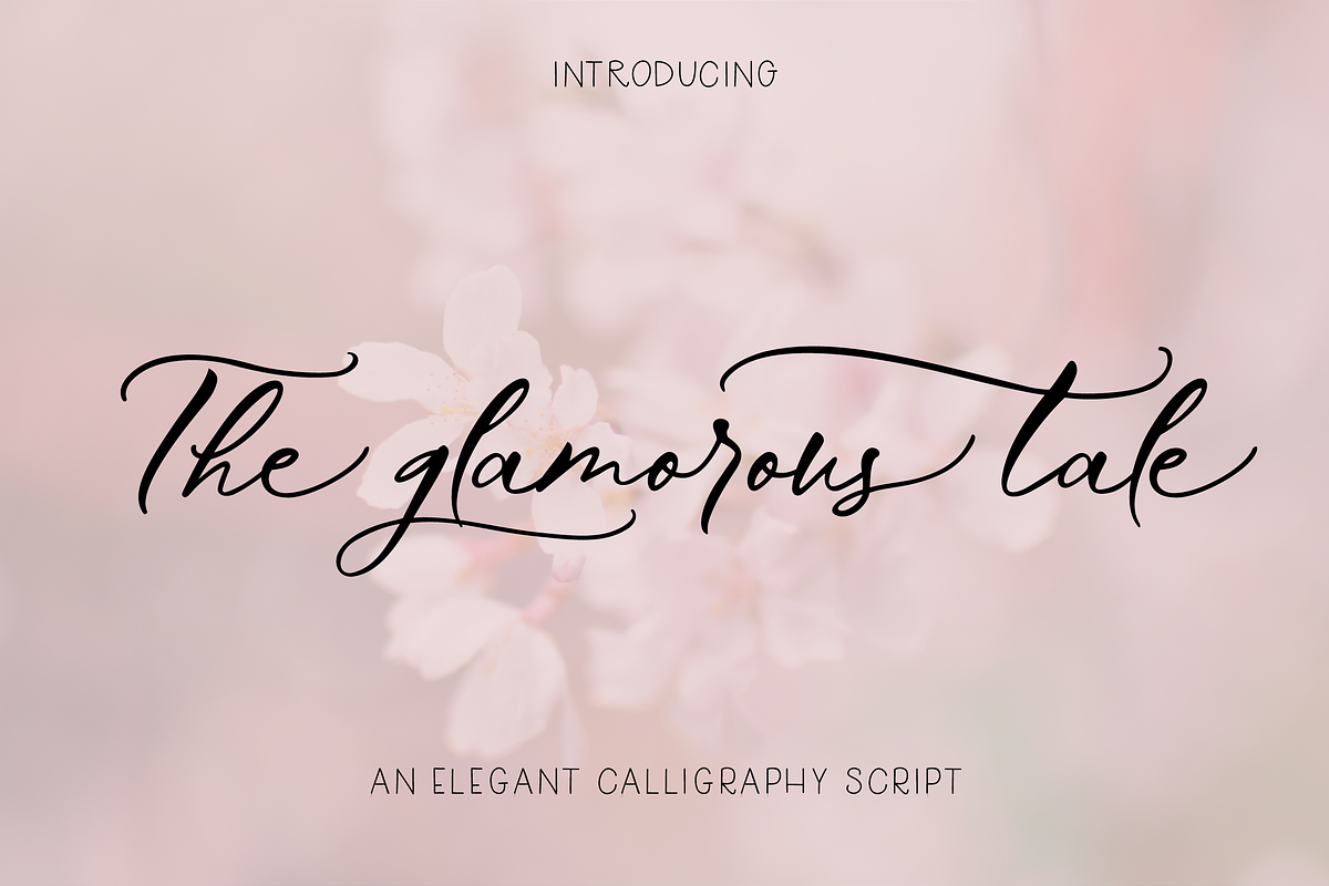 The Glamorous Tale | Elegant Script in Script Fonts - product preview 8