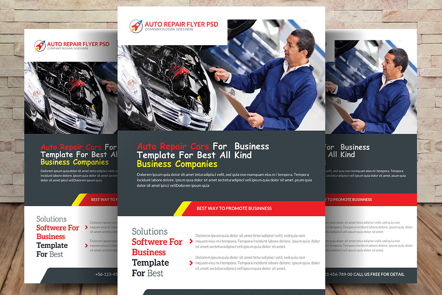 Auto Repair Flyer in Templates - product preview 8
