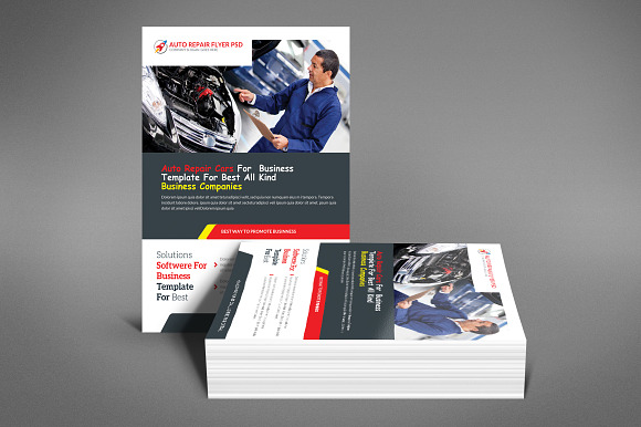 Auto Repair Flyer in Templates - product preview 3