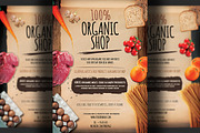 Organic Bio Shop Flyer Template