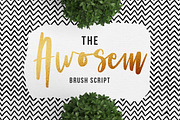 Awosem Typeface - Typography Quote