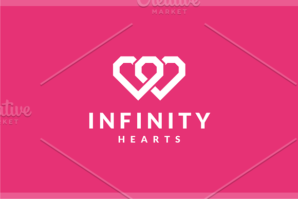 Infinity Hearts Logo in Logo Templates - product preview 1