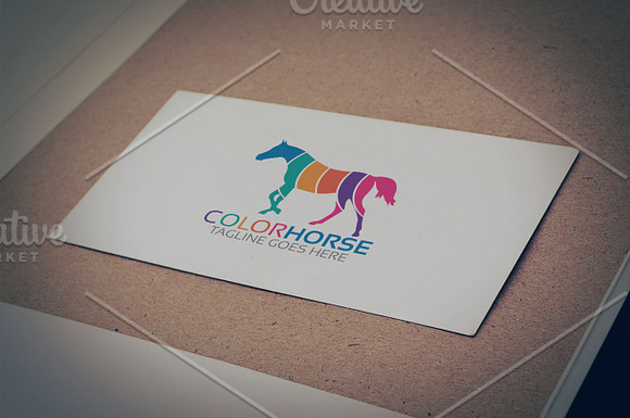 Color Horse Logo in Logo Templates - product preview 3