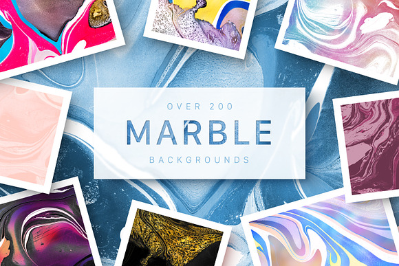 200 Marbled Paper Collection in Textures - product preview 23