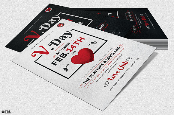 Valentines Day Flyer Template V18 in Flyer Templates - product preview 3