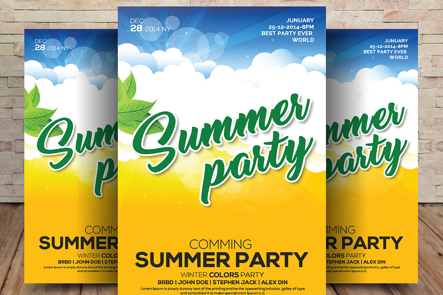 Latin Summer Party Flyer in Flyer Templates - product preview 8