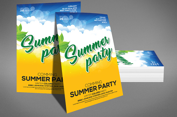 Latin Summer Party Flyer in Flyer Templates - product preview 1