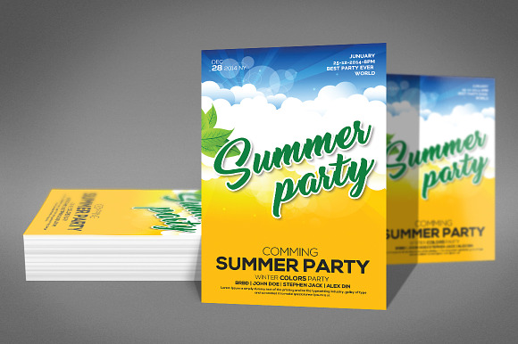 Latin Summer Party Flyer in Flyer Templates - product preview 2