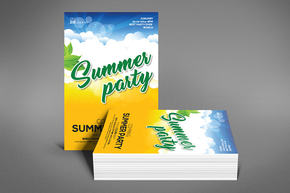 Latin Summer Party Flyer in Flyer Templates - product preview 3