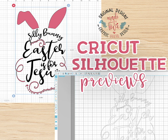 Silly Bunny Easter is For Jesus SVG in Illustrations - product preview 1