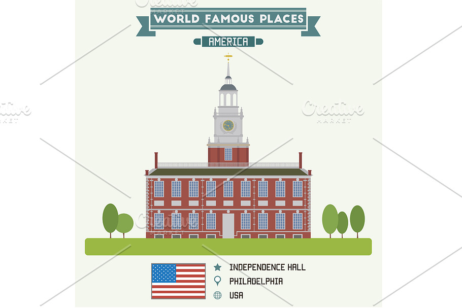 Independence Hall, Philadelphia, USA in Objects - product preview 8