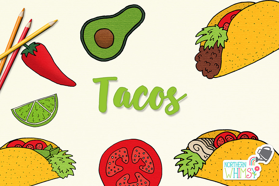 Food Illustrations - Tacos