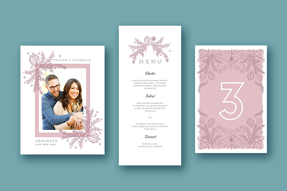 Wedding Invitation Suite | Michelle in Wedding Templates - product preview 3