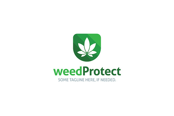 Weed / Marijuana / Cannabis Shield in Logo Templates - product preview 1
