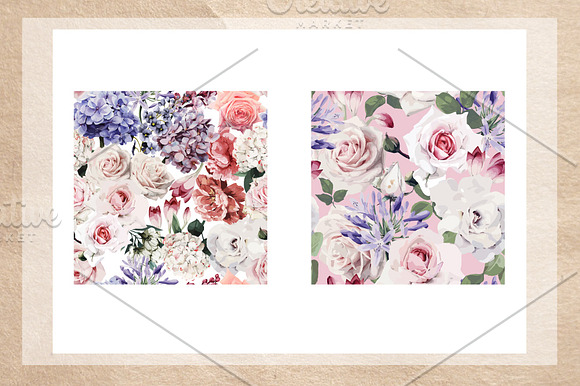 NEW!!! Seamless floral pattern  in Patterns - product preview 1