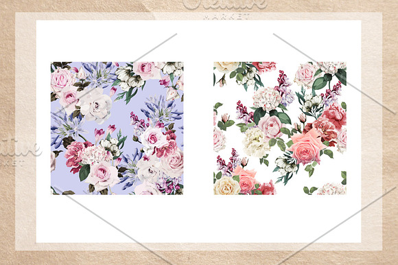NEW!!! Seamless floral pattern  in Patterns - product preview 2