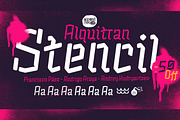 Alquitran Stencil -50%+Cyrillic