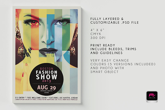 Minimalistic Party/Show Flyer 04 in Flyer Templates - product preview 2