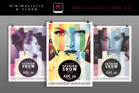 Minimalistic Party/Show Flyer 04 in Flyer Templates - product preview 3