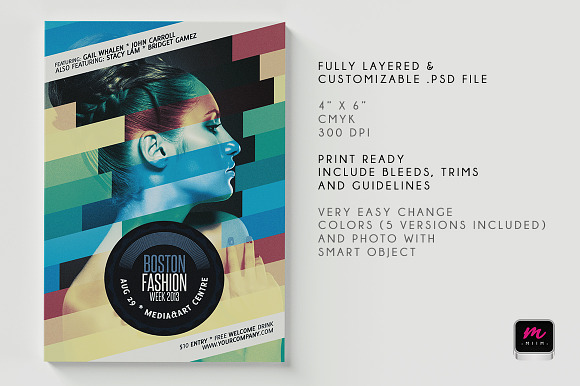 Minimalistic Party/Show Flyer 05 in Flyer Templates - product preview 3