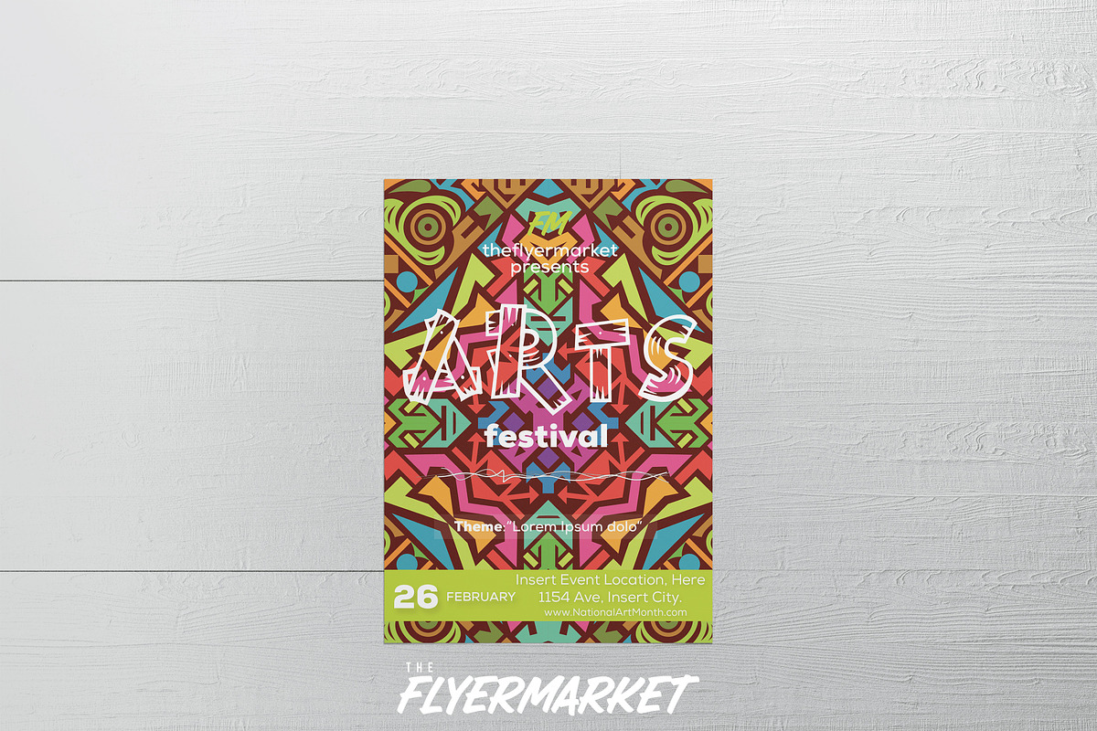 Arts Festival Flyer Template in Flyer Templates - product preview 8