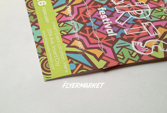 Arts Festival Flyer Template in Flyer Templates - product preview 3