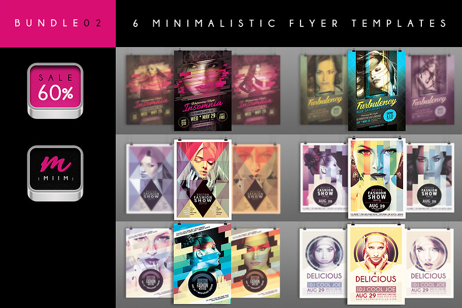 Sale -60% : 6 Flyer Templates Bundle in Flyer Templates - product preview 8