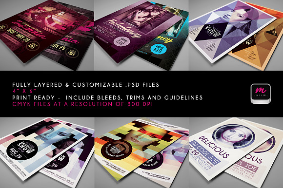 Sale -60% : 6 Flyer Templates Bundle in Flyer Templates - product preview 2
