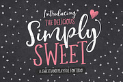 The Simply Sweet Font Duo