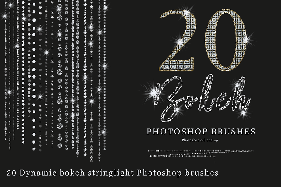Bokeh String Light Photoshop Brushes