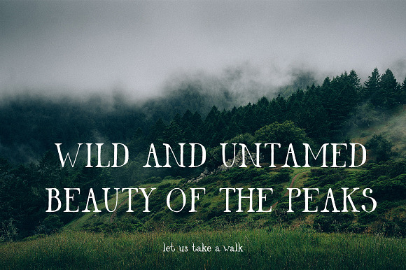 Beauty Of The Peaks Font in Display Fonts - product preview 2