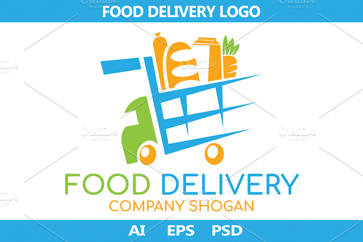 Food Delivery logo. Vector. in Logo Templates - product preview 8
