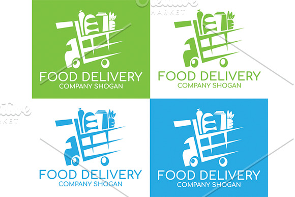 Food Delivery logo. Vector. in Logo Templates - product preview 3