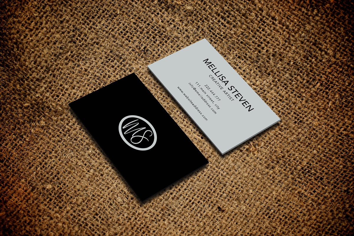 Classy new style business card in Business Card Templates - product preview 8