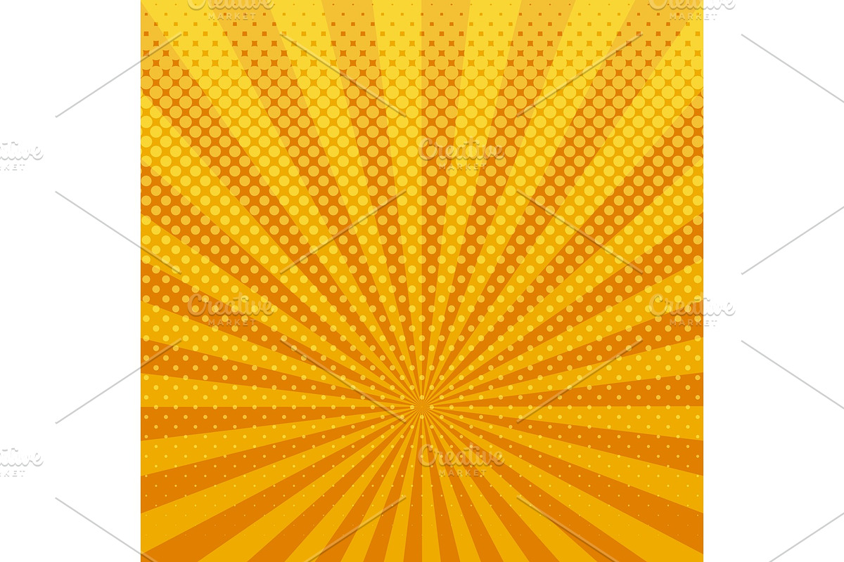 Yellow halftone background vector illustration in Textures - product preview 8