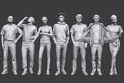 Lowpoly People Casual Pack Vol.19