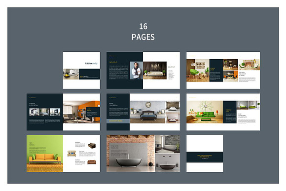 PSD - Square Interior Brochure in Brochure Templates - product preview 10