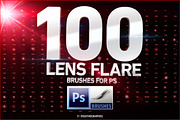 100 Lens Flare Brushes for Photoshop