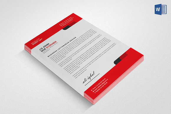 Vectorial Business Letterhead in Stationery Templates - product preview 2