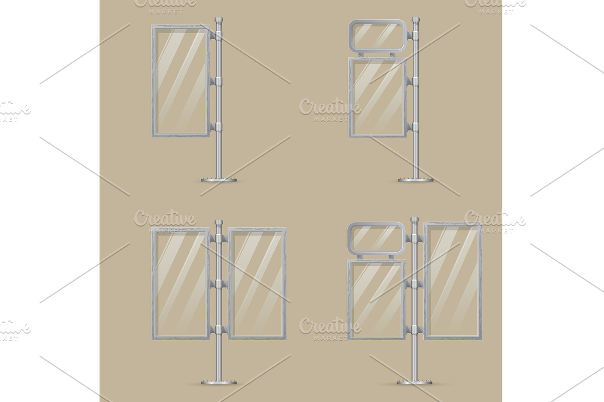Set of light box templates. in Textures - product preview 8