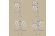 Set of light box templates.
