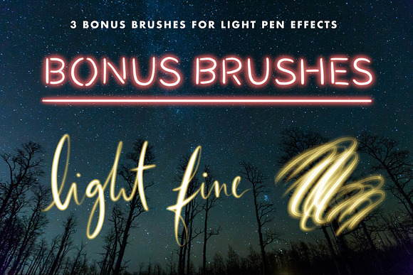 Neon Procreate Brush Kit in Add-Ons - product preview 7
