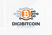 Digi Bitcoin Logo Template